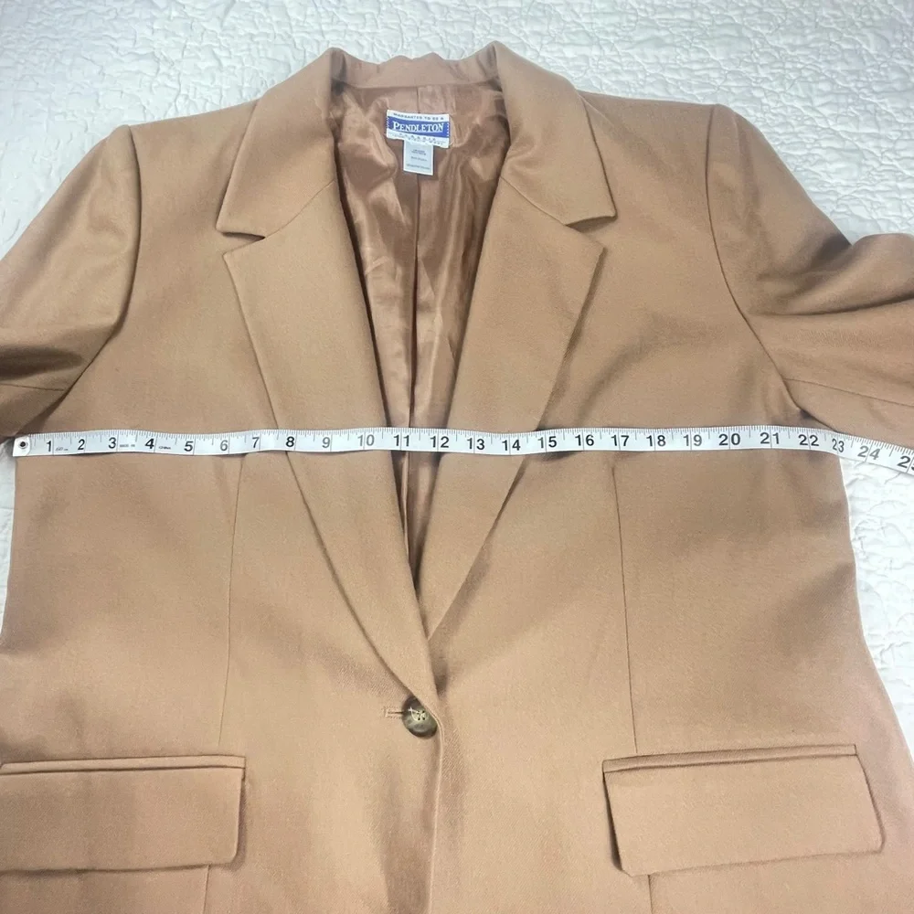 🔥Vintage Pendleton Classic 100% Wool Blazer Camel Brown Men’s Suit Coat